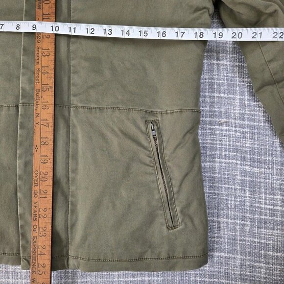 J CREW Short Field Jacket Women’s S Utility Bomber Fleece Lined Khaki Green - Picture 4 of 6